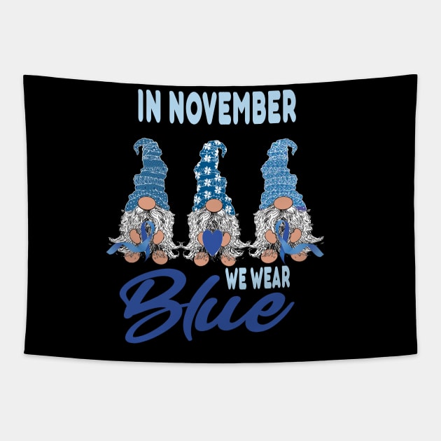 In november we wear Blue Diabetes awareness. Tapestry by DODG99