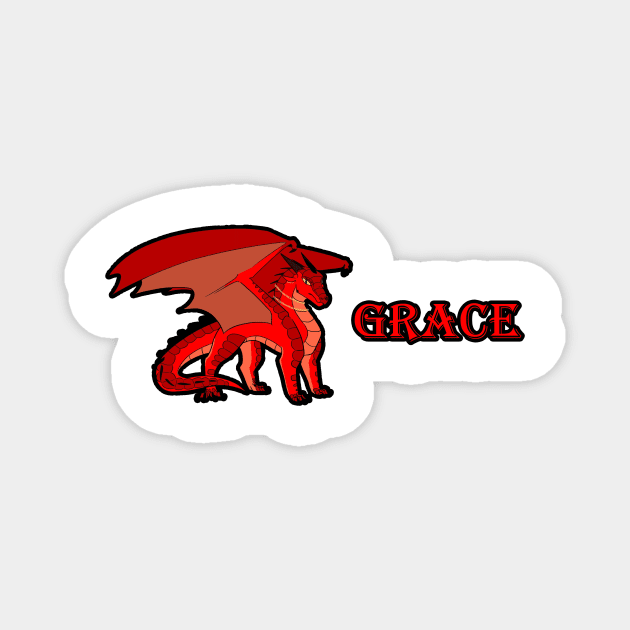 Grace Dragon Magnet by TheFortWildernessPodcast