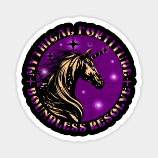 Mythical Fortitude, Boundless Resolve Unicorn Magnet