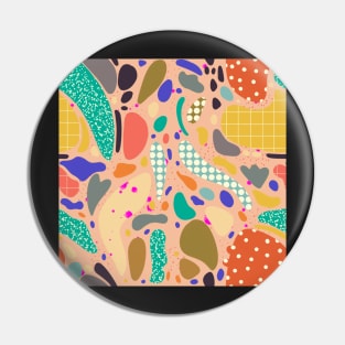 Abstract Terrazzo Style Pin