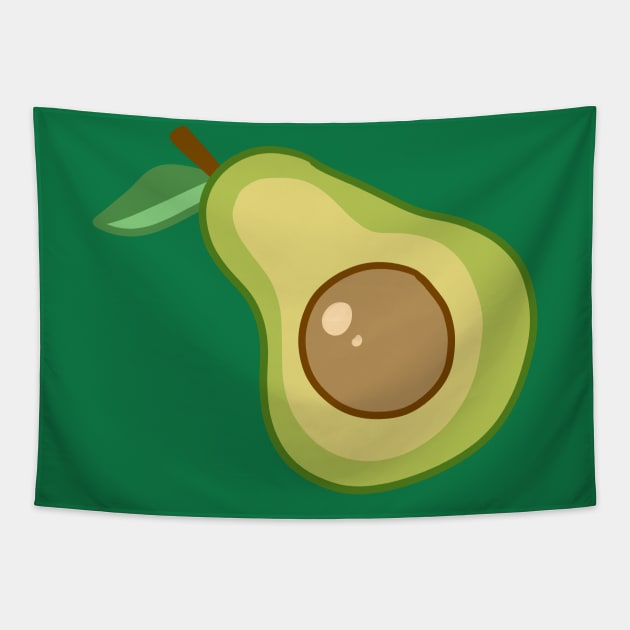 Avocado Half Tapestry by saradaboru