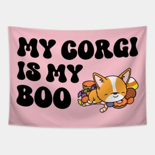 Corgi Halloween Tapestry