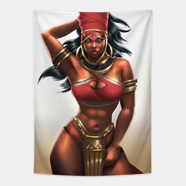 Blessed Black Girl Collection Tapestry by Beckley Art