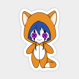 creepypasta candy pop fox costume doll Magnet