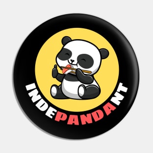 Indepandant | Cute Panda Pun Pin