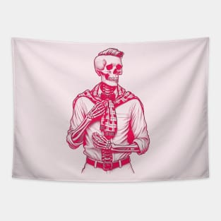 Pink Preppy skeleton Tapestry