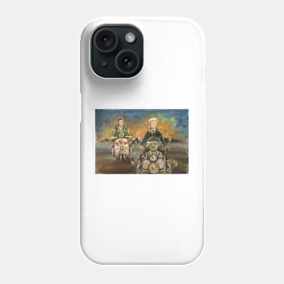 Retro Scooter, Classic Scooter, Scooterist, Scootering, Scooter Rider, Mod Art Phone Case