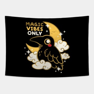 Crow magic vibes only Tapestry