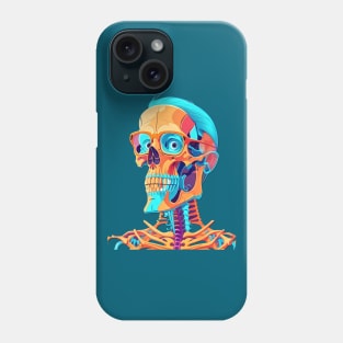 The Nerd Skull Head 2 Phone Case