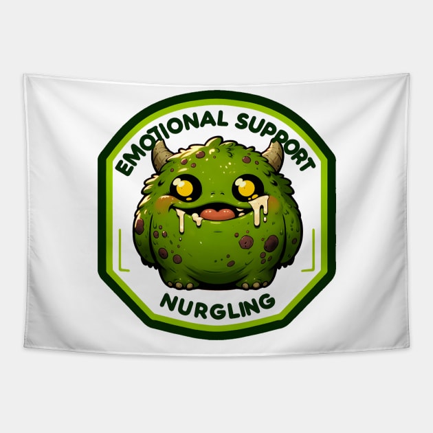 Emotional Support Nurgling Tapestry by OddHouse