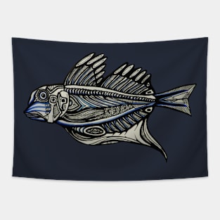 Psychedelic Fish Tapestry