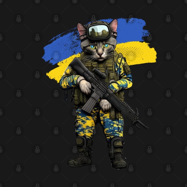 Càt ukrainian soldier by Designchek⭐⭐⭐⭐⭐