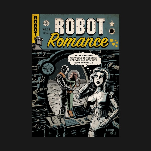 Robot Romance comic book by Mr Campbell