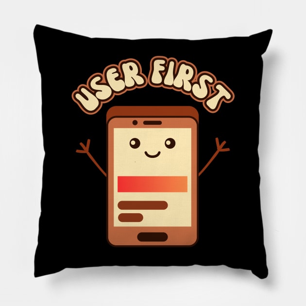 Cute UX-UI Pillow by Indieteesandmerch