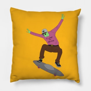 Alien Skater Pillow