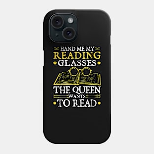 Reading Glasses Women Book Lover Phone Case