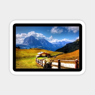 A-picturesque-scene-of-a-wooden-fence Magnet