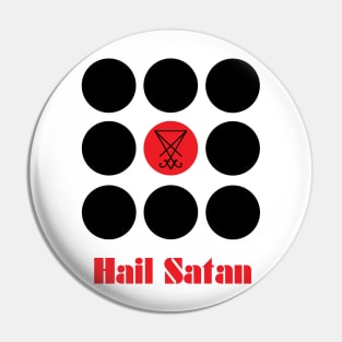 Hail Satan Nine Circles Of Hell Pin