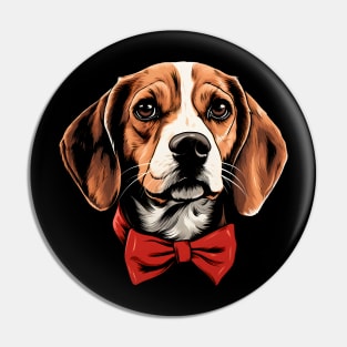 Nerdy Beagle Pin