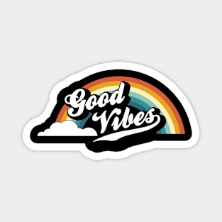 Good Vibes BW Rainbow Magnet