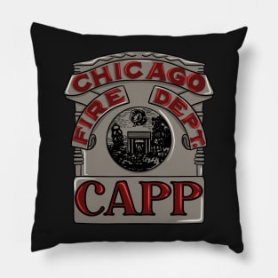 Harold Capp | Chicago Fire Badge Pillow