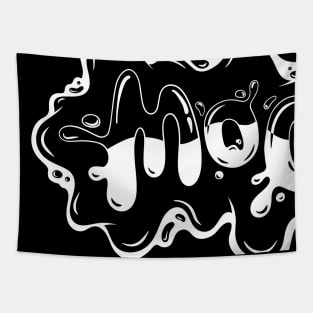 Moo Cow, Milky Typography Tapestry