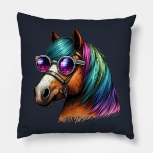 Disco Horse Pillow