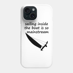 Sailing Inside The Boat - catamaran sailing Phone Case