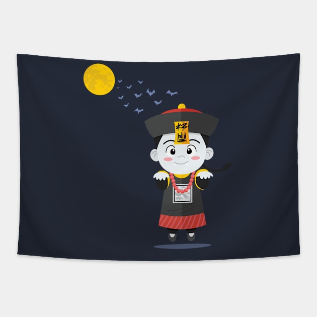 Little Jiangshi Tapestry by The Projection Booth