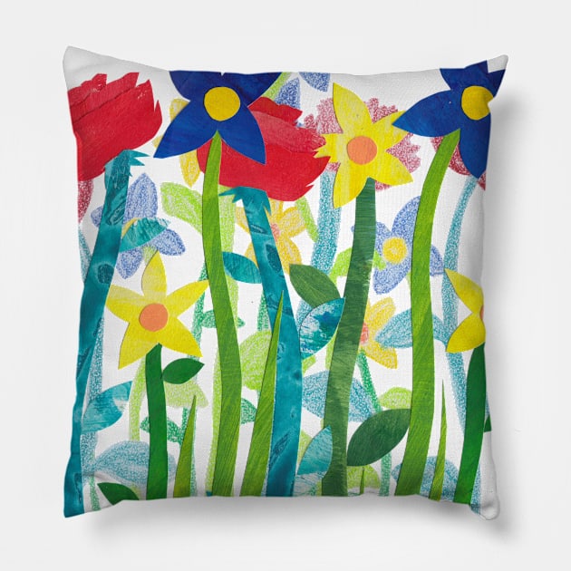 Wild flowers Pillow by BenMorganIllustration