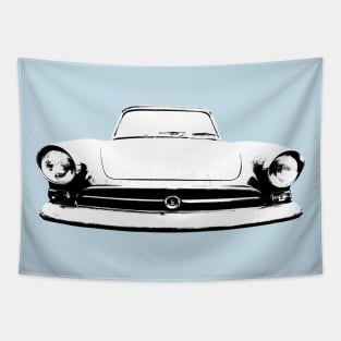 Sunbeam Alpine British classic car monoblock black and white Tapestry