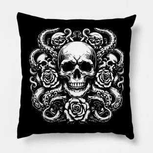 kraken skull design Pillow