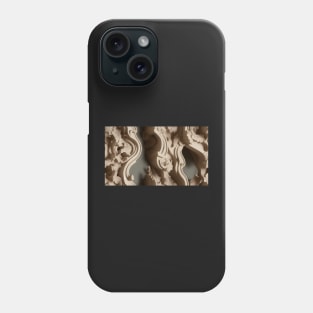 Seamless Leaf Relief Carving V Phone Case