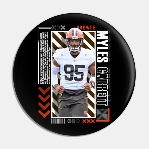 Myles Garrett Paper Poster Version 10 Pin by art.Hamdan