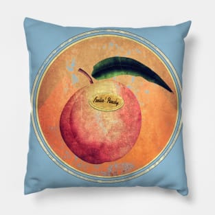 Feelin' Peachy, feel good retro, distressed style, vintage design Pillow