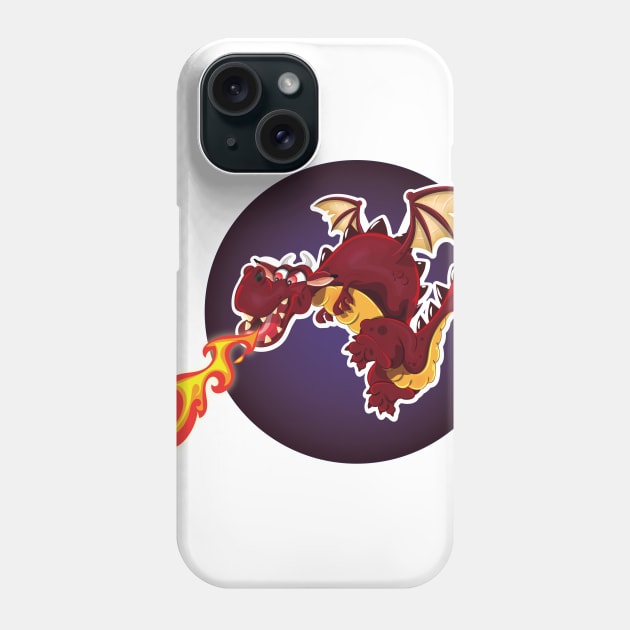 Fire Breathing Dragon Phone Case by nickemporium1