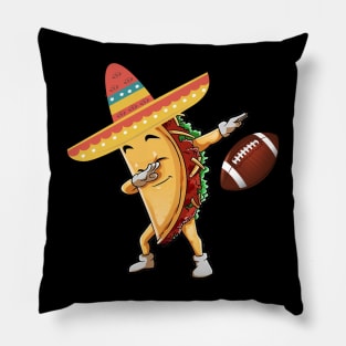 Dabbing football taco dab Pillow