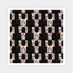 Tarot Card Pattern - Minor Arcana - Suit of Aces Magnet