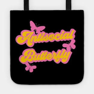 Antisocial Butterfly retro design Tote