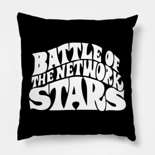 Battle of the Network Stars white version Pillow