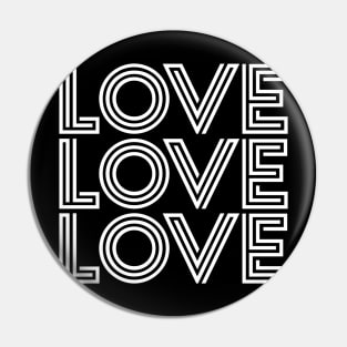 Love design for valentines day or gift for lover Pin