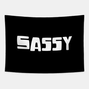 Sassy - Typographic Design. Tapestry