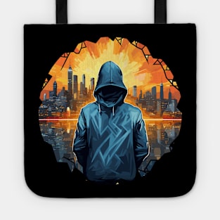 Mistery Shadow Hacker Gamer Urbain City Life Tote