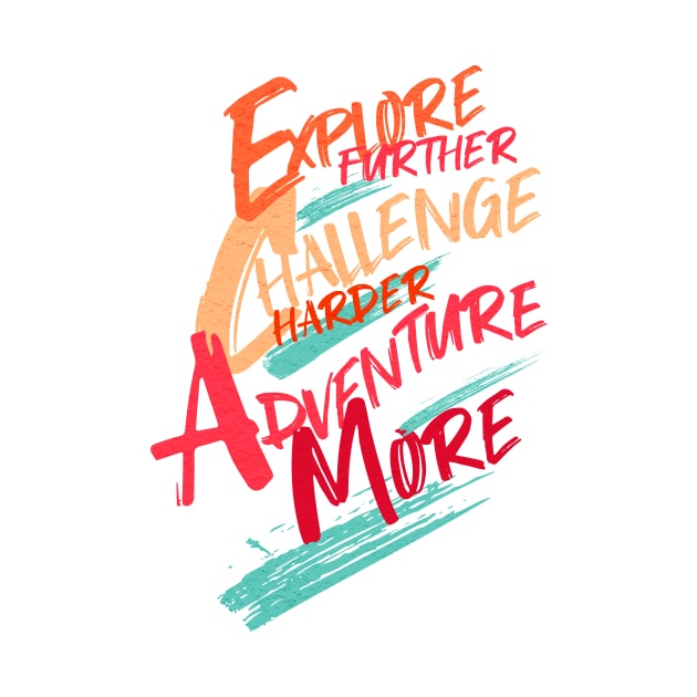 Explore Challenge Adventure Quote Motivational Inspirational by Cubebox