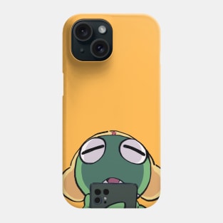 I draw keroro looking at phone / Sergeant Keroro Phone Case