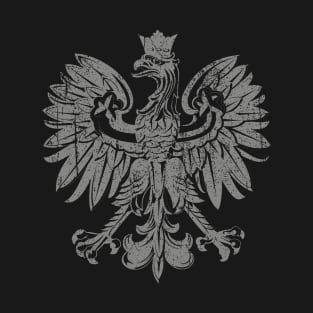 Polish eagle flag design vintage faded look distressed design T-Shirt