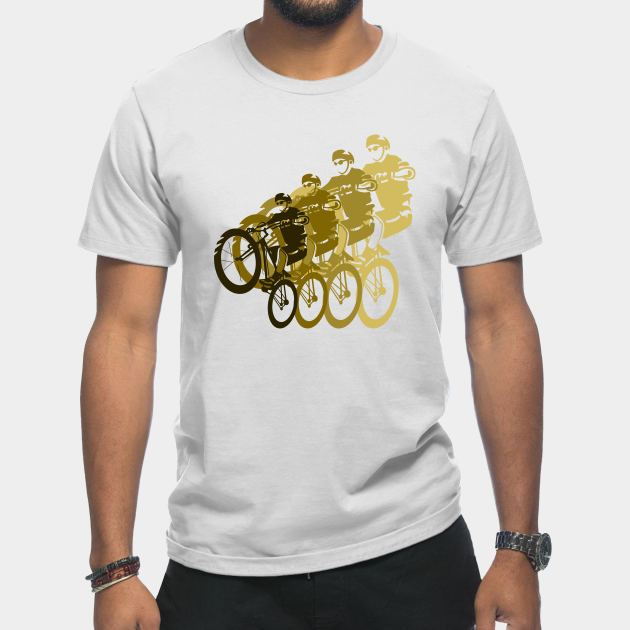 Discover Mountain bike Wheelie - Space - T-Shirt