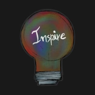 Colorful lamp - inspire - black T-Shirt