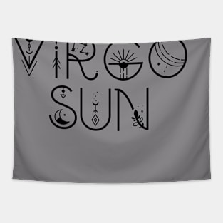 Virgo sun sign celestial typography Tapestry