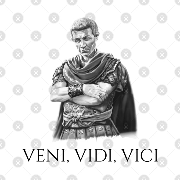 Gaius Julius Caesar Veni Vidi Vici - Ancient Roman History by Styr Designs